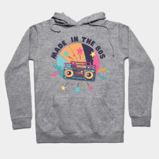 Made in the 80s Vintage Sunset Art Hoodie